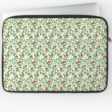 a floral computer case