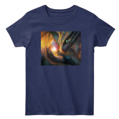 Dragon with Glowing Jewel Women's Classic Tee