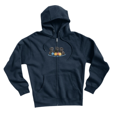 Yarn Stash Humor Zipped Hoodie