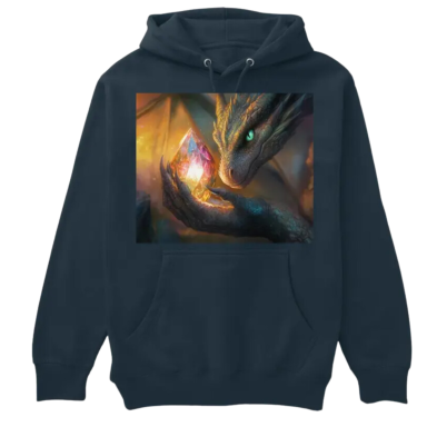 Dragon with Glowing Jewel Unisex Premium Pullover Hoodie